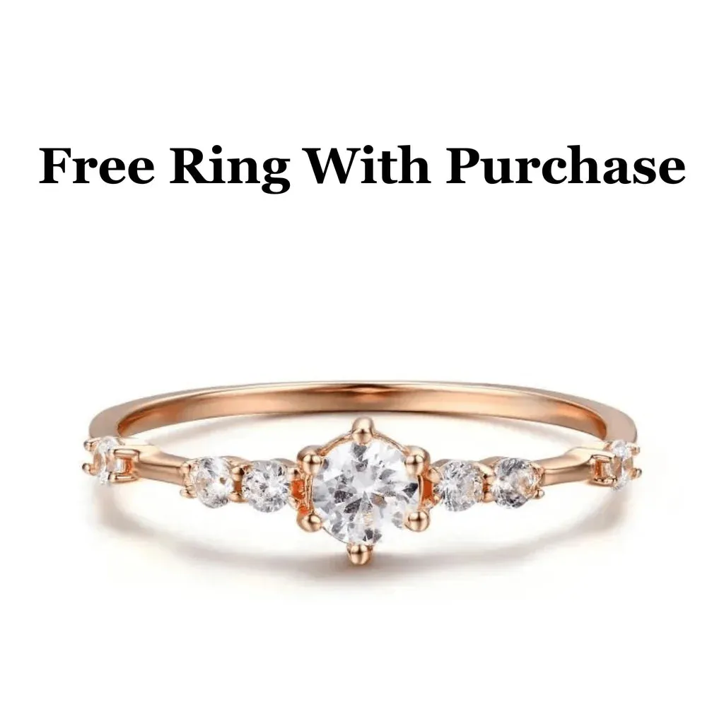 10k Gold  Pink and White CZ Navel Ring