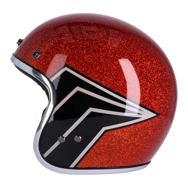 13 1/2 SKULL BUCKET HELMET FLAKE AMBER