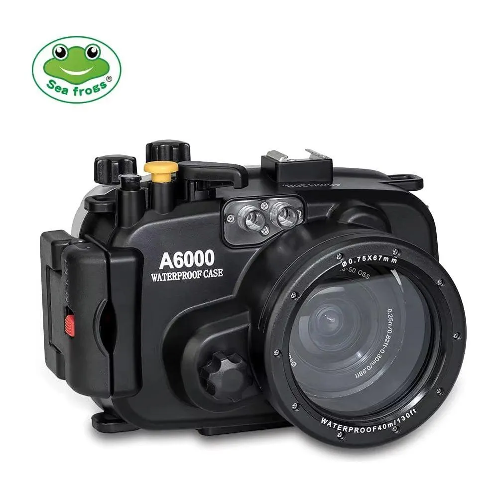 130ft/40m Waterproof Underwater Housing for Sony A6000 (16-50mm Lens)