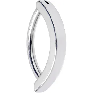 14 Gauge 1/2 316L Surgical Steel Smooth Style Hinged Hoop Belly Ring