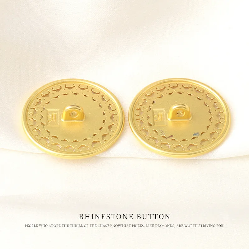 17/23mm Chinese Vintage Ethnic Themed Golden Metal Buttons for Sweater Cardigan 10pcs