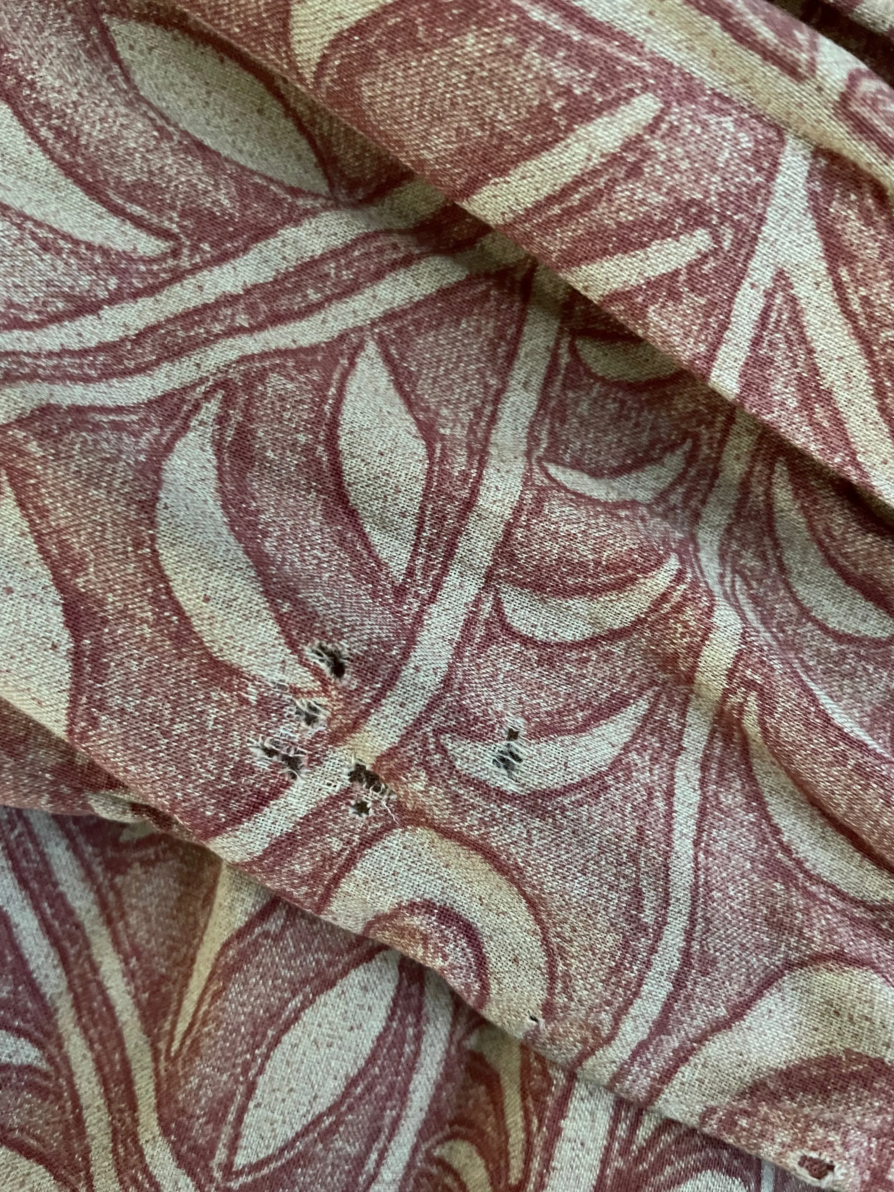 1930s Heart Tile Smock