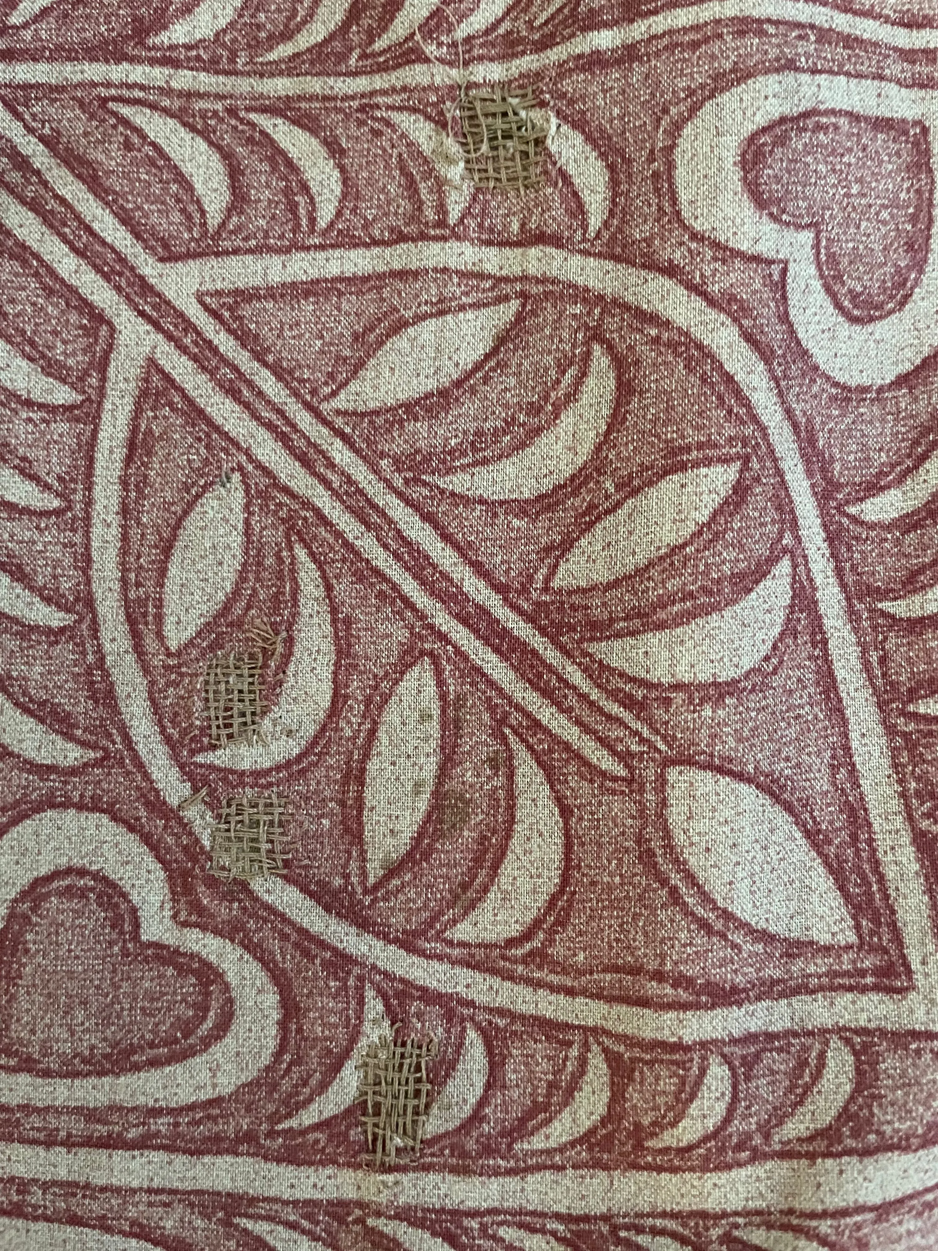 1930s Heart Tile Smock