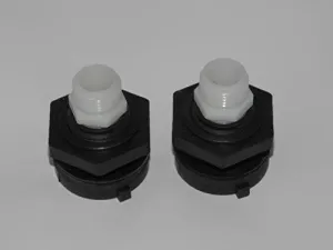 2 Pack Rain Barrel Garden Hose Adapter Bulkhead Connector Water Barrel Fitting and 5 Gallon Bucket Flush Kit