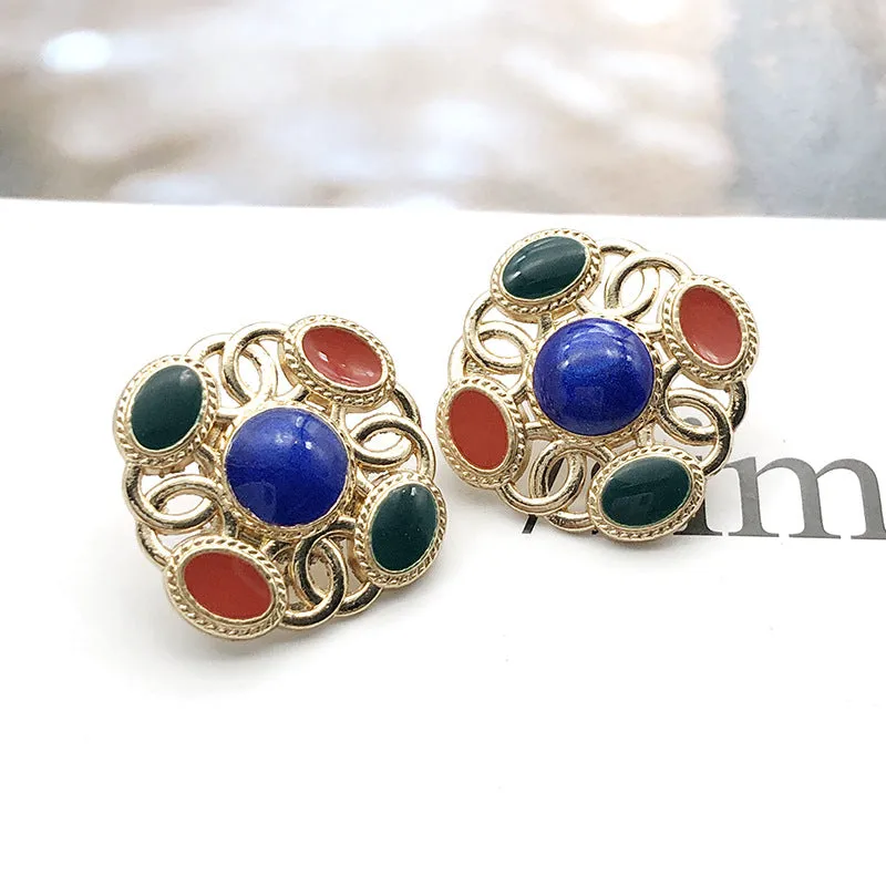 20mm Square Metal Pearl Shank Buttons for Women's Cardigans 20pcs