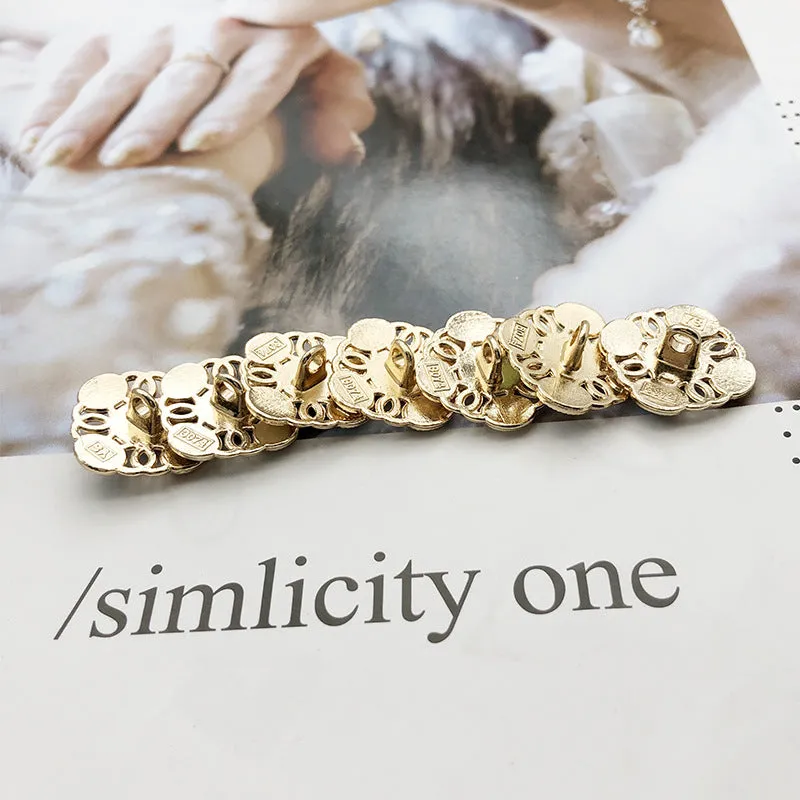 20mm Square Metal Pearl Shank Buttons for Women's Cardigans 20pcs