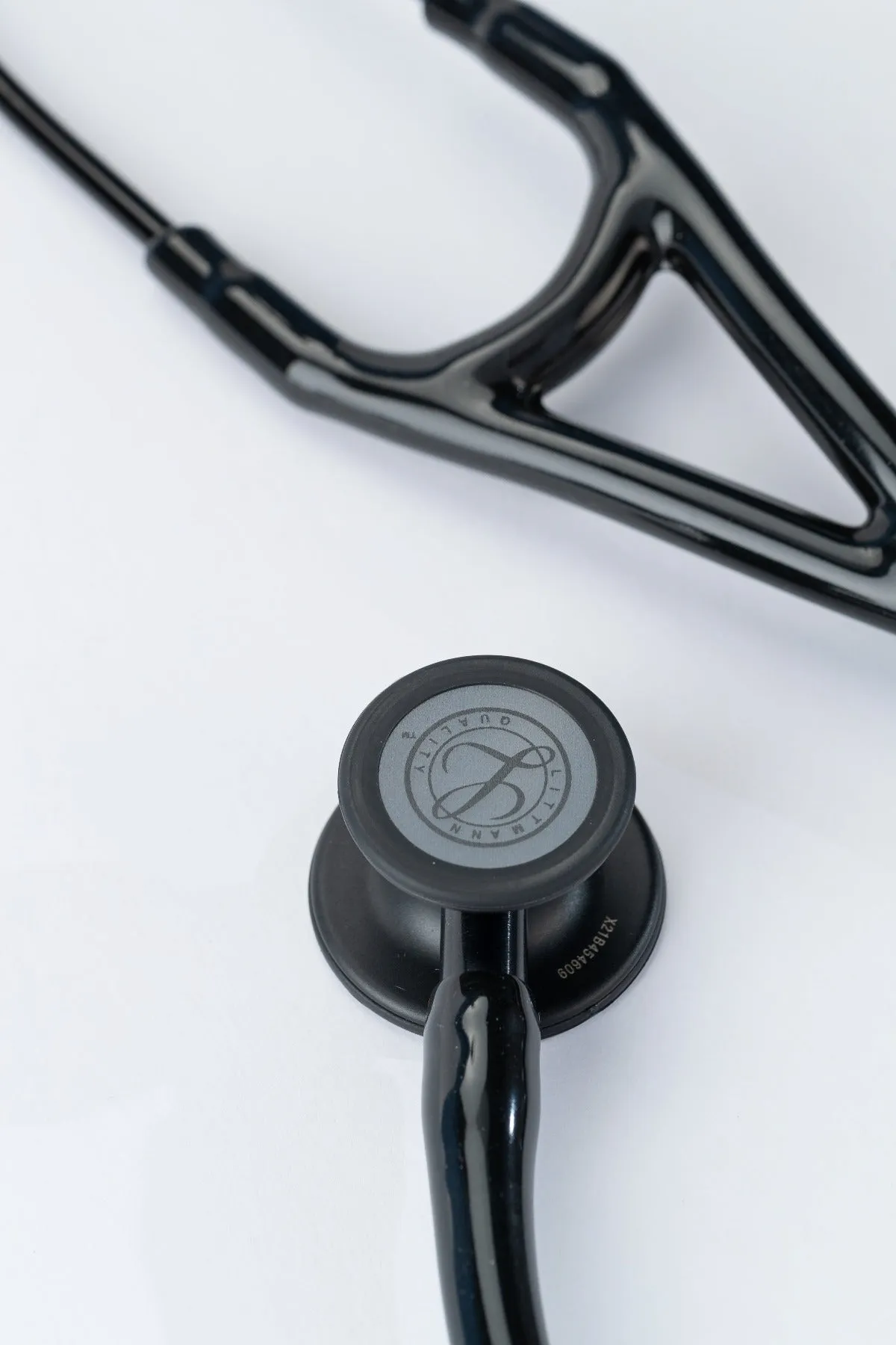 3M™ Littmann® Cardiology IV™ Diagnostic Stethoscope, Black-Finish Chestpiece, Black Tube, Stem and Headset, 27 inch, 6163
