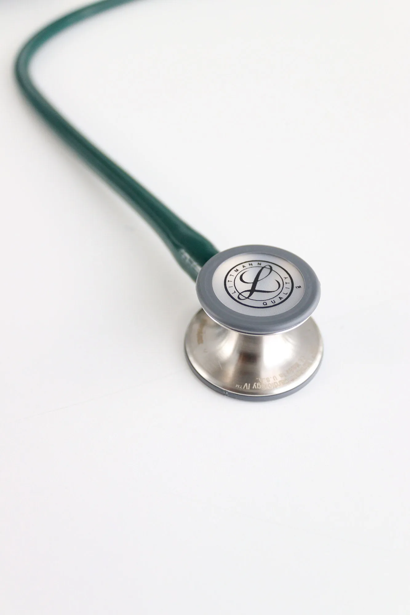 3M™ Littmann® Cardiology IV™ Diagnostic Stethoscope, Standard Chestpiece, Hunter Green  Tube, Stem and Headset, 27 inch, 6155