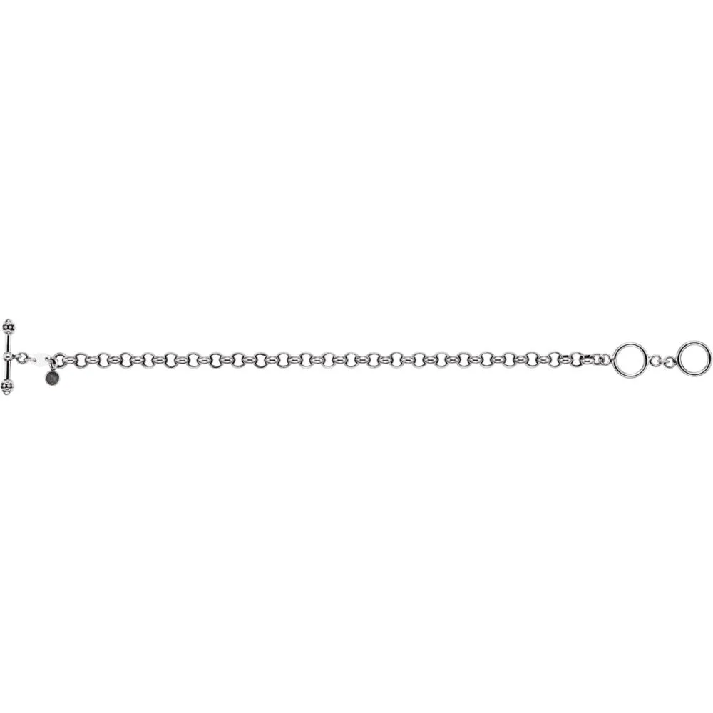 5mm Sterling Silver Charm Bracelet