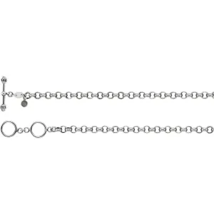 5mm Sterling Silver Charm Bracelet
