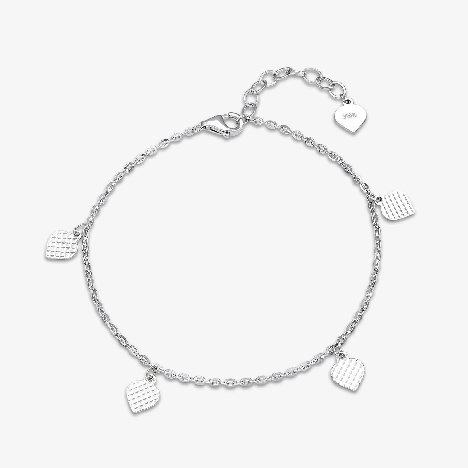 925 Sterling Silver Leaf Chain Bracelet  – Nature Inspired