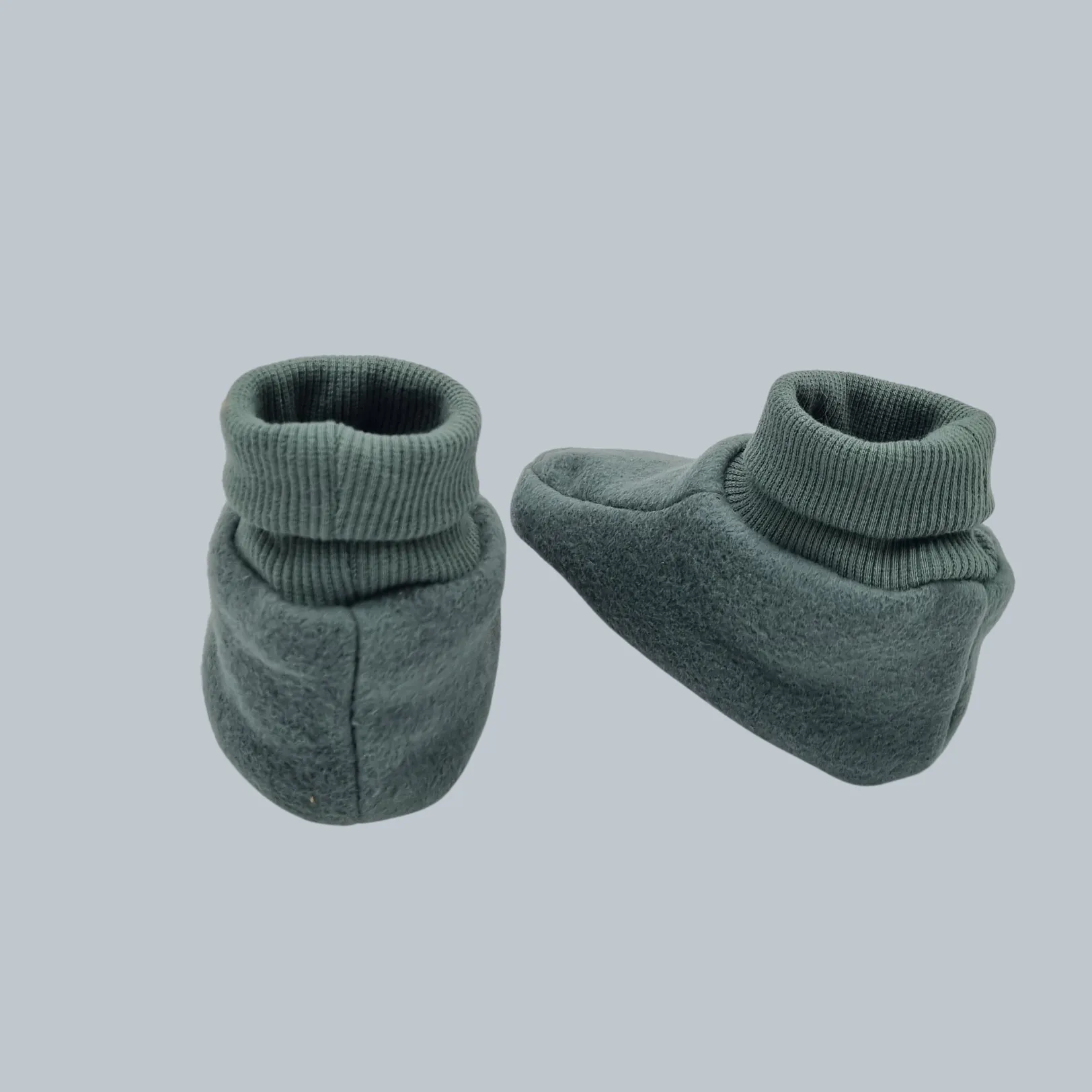 Adventurer Organic Fleece Booties Green