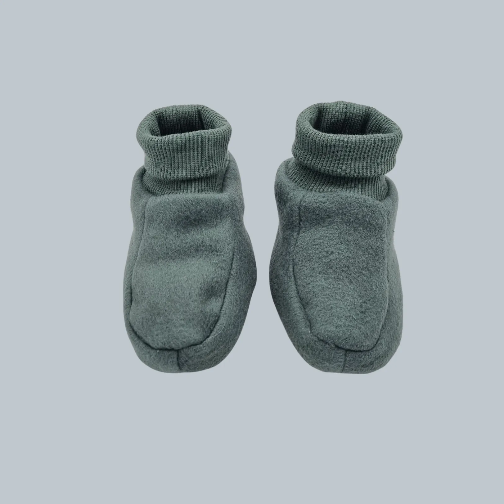 Adventurer Organic Fleece Booties Green