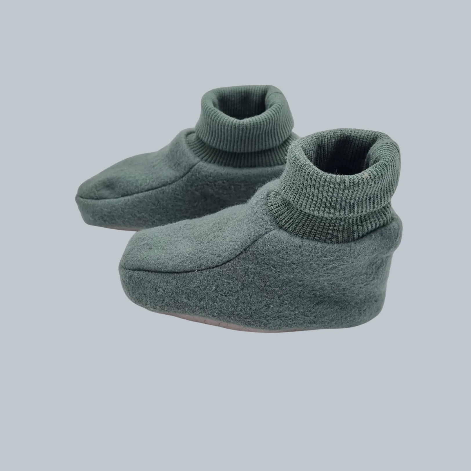 Adventurer Organic Fleece Booties Green