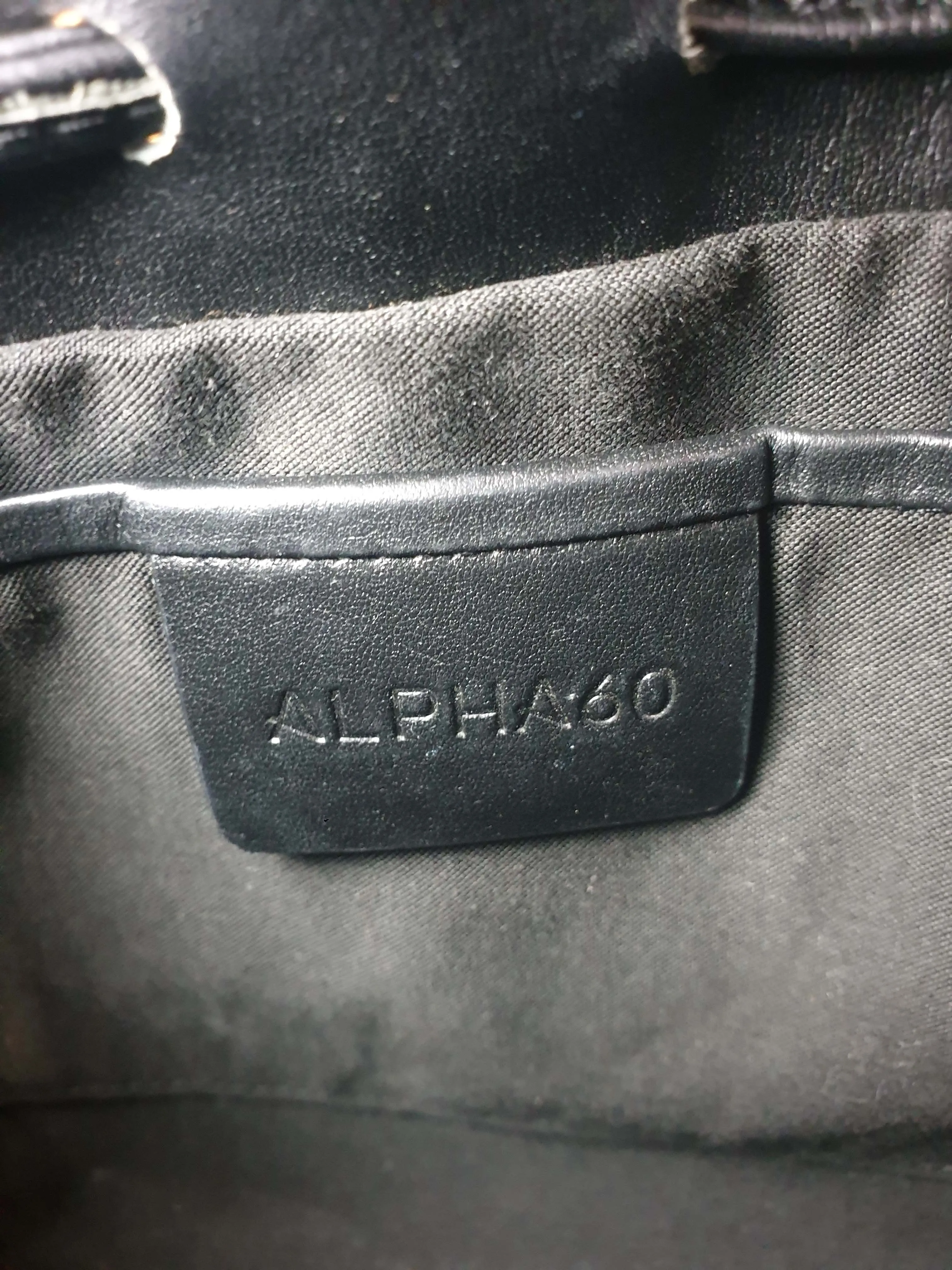 Alpha 60 black small bucket style bag