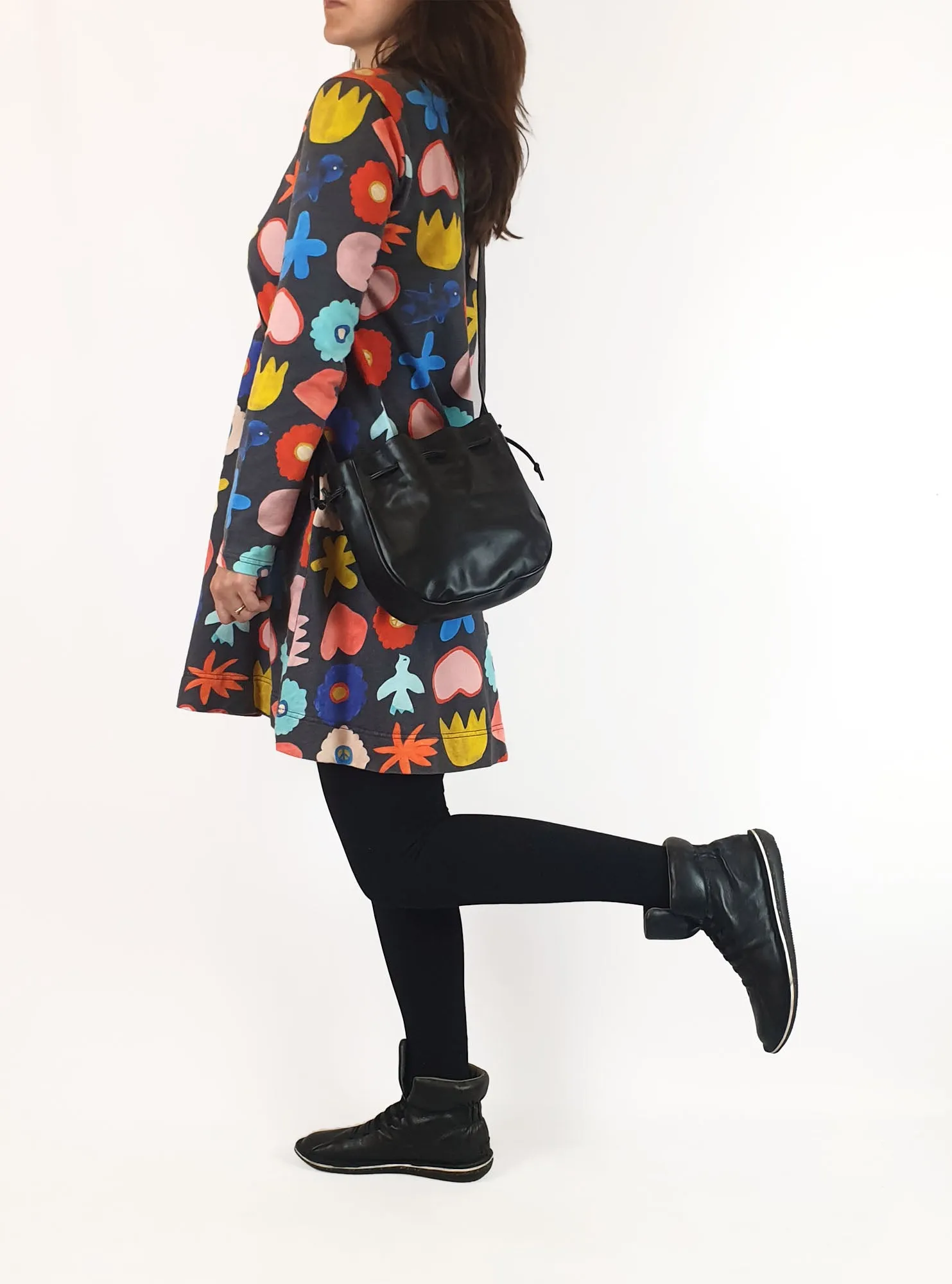 Alpha 60 black small bucket style bag