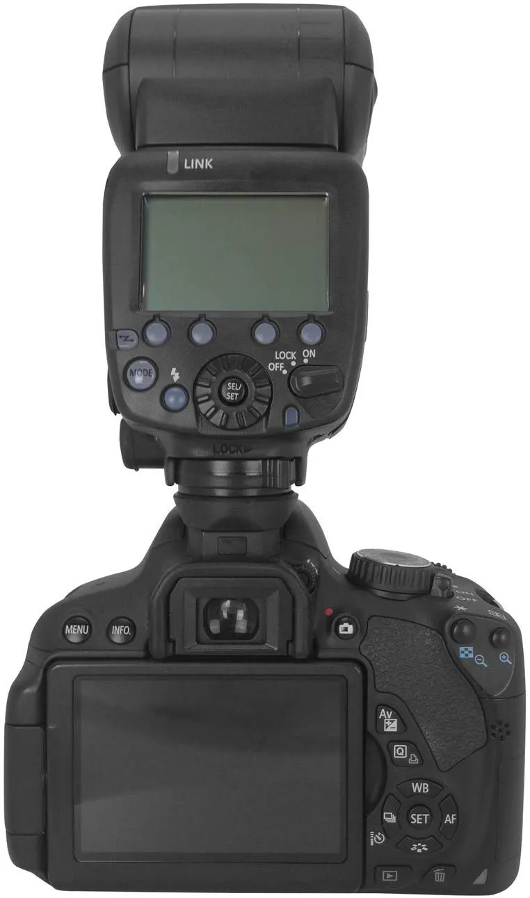 Aperous Compatible with Canon Camera Flash Speedlite, 2.45G Wireless, Works with Digital SLR Cameras, LDC Display