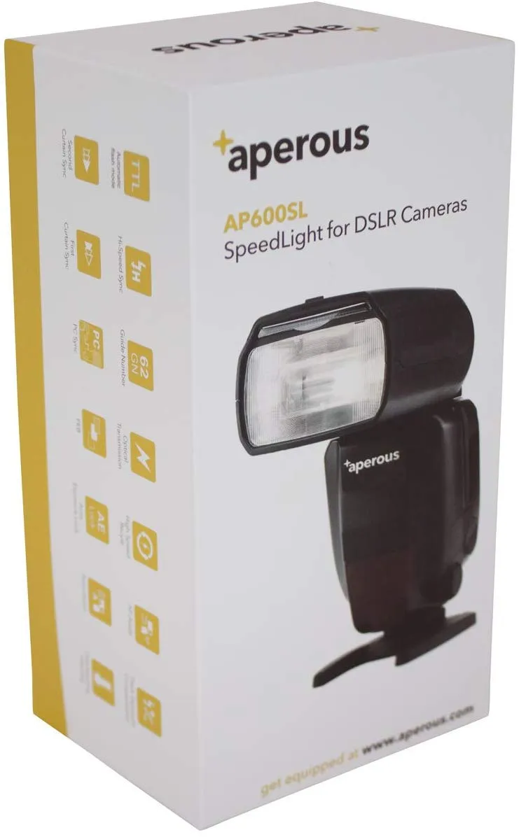Aperous Compatible with Canon Camera Flash Speedlite, 2.45G Wireless, Works with Digital SLR Cameras, LDC Display