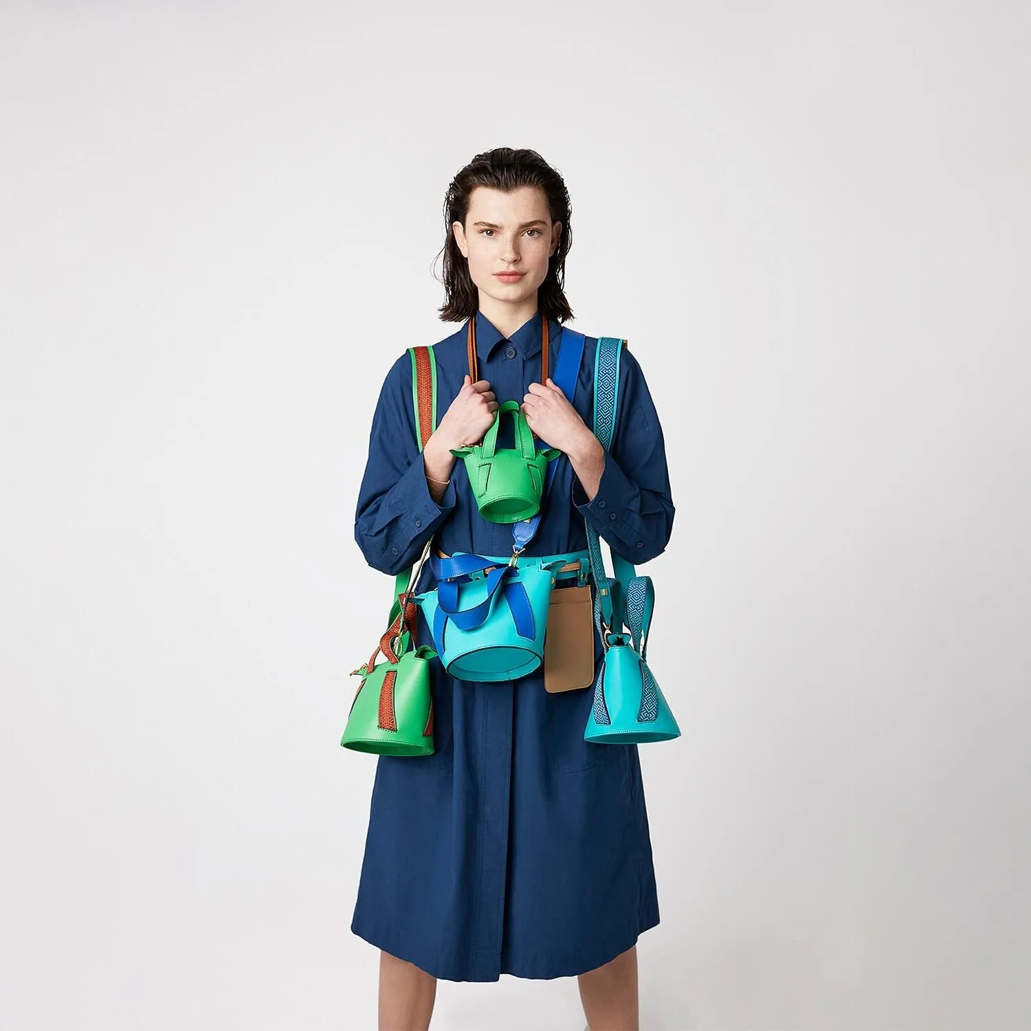 Aqua Boho | Bucket Bag