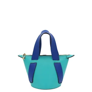 Aqua   Royal Blue | Bucket Bag
