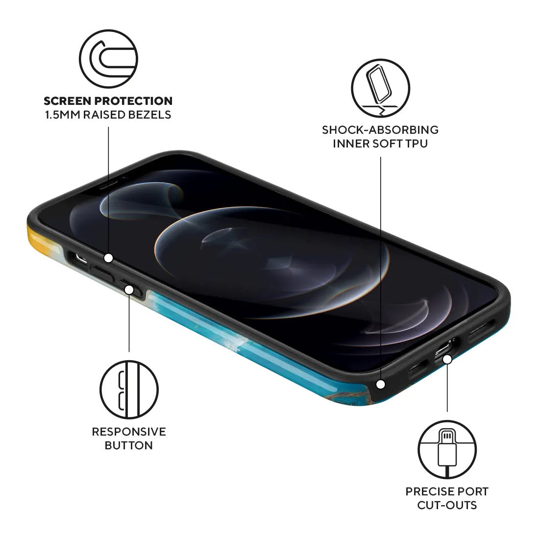 Aqua Sunlight - iPhone 12 Pro Max Case