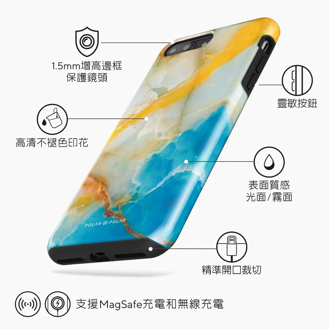 Aqua Sunlight - iPhone 8 Plus/7 Plus Case