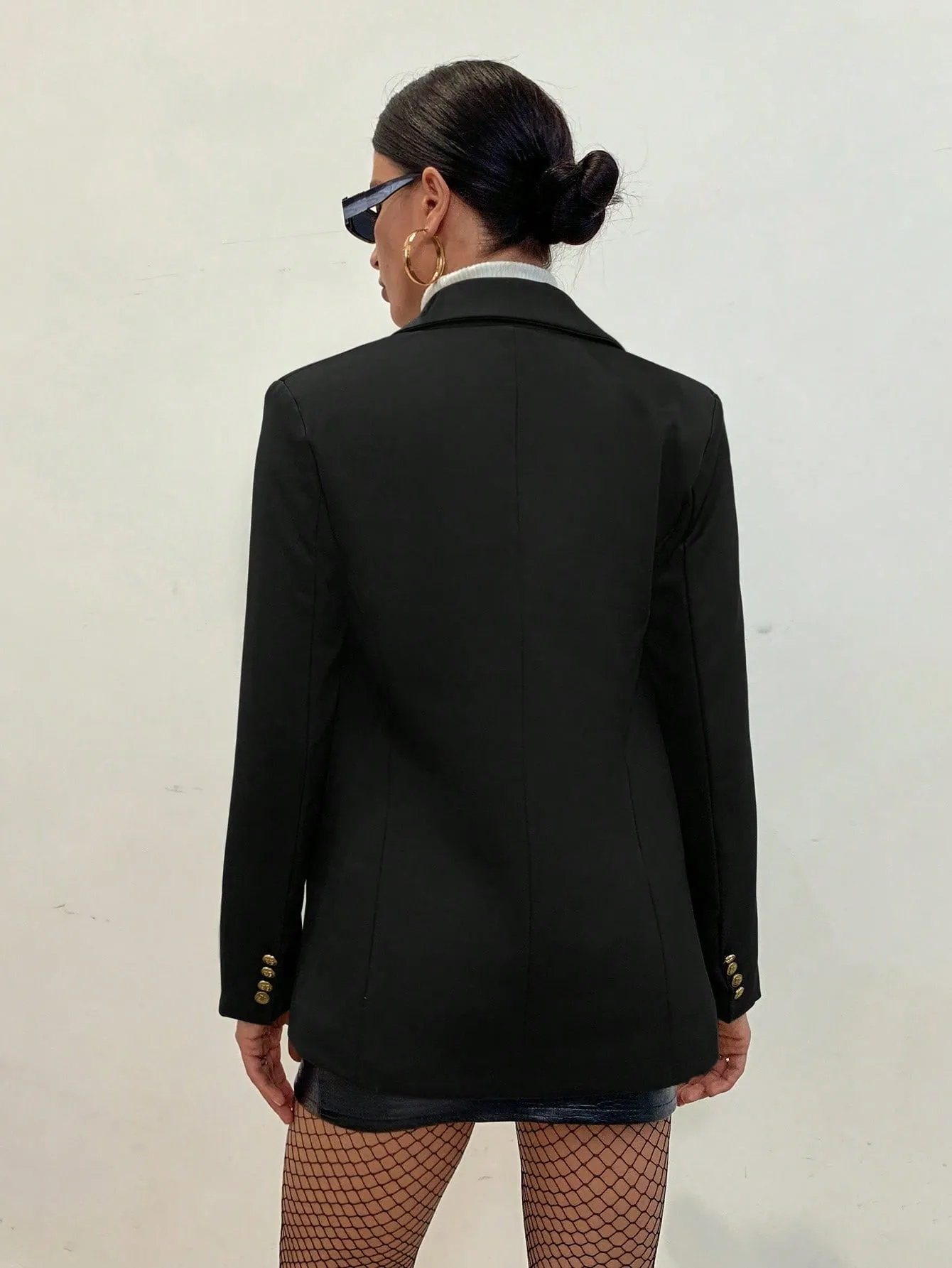 Aveloria Blazer informal de solapa en Cherry Vibes