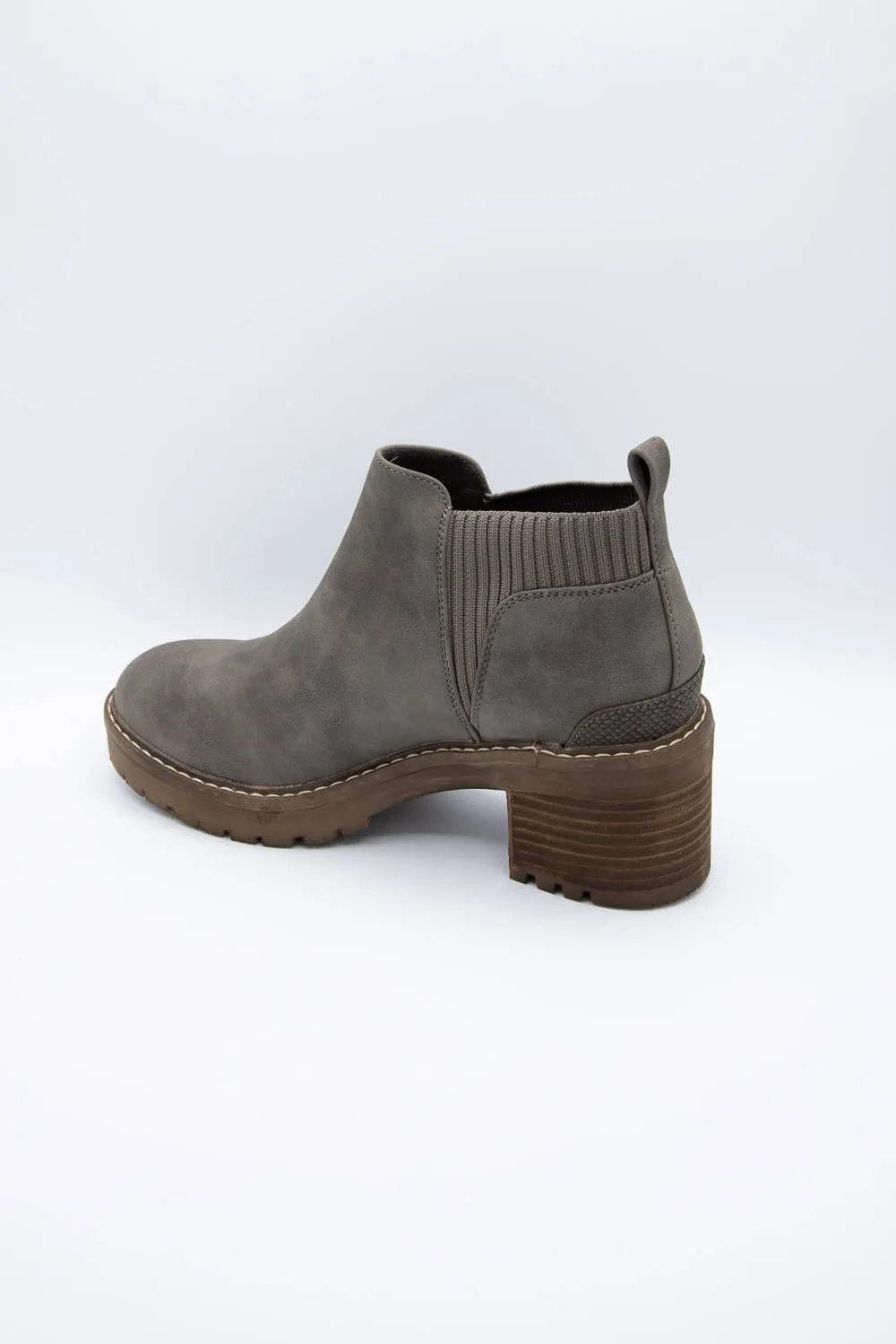 B52 by Bullboxer Lug Booties for Women in Taupe | 275509F6-TAUPE