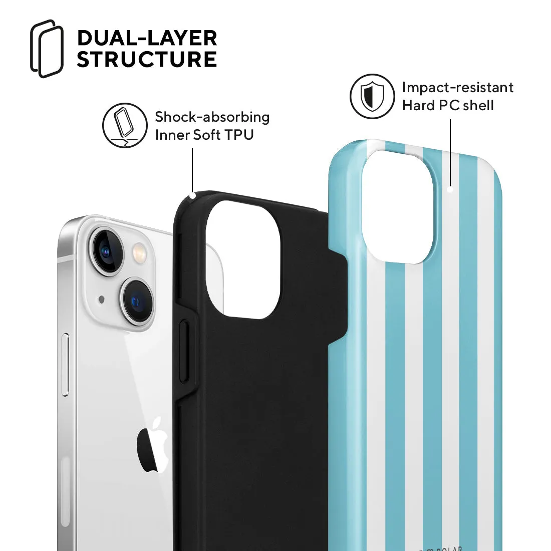 Baby Blue Stripe - iPhone 13 mini Case