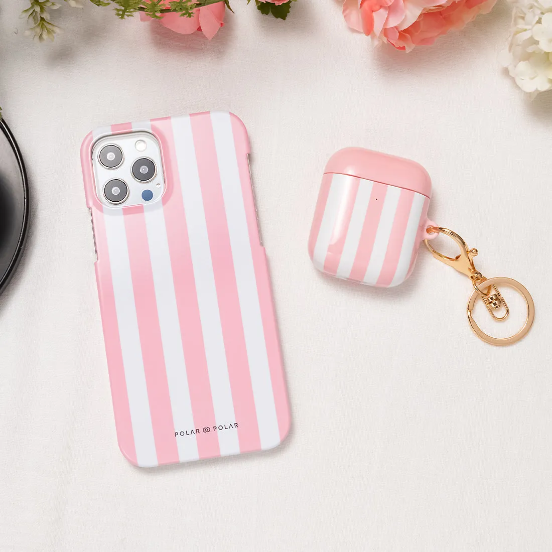 Baby Pink Stripe Custom - iPhone 12 Case