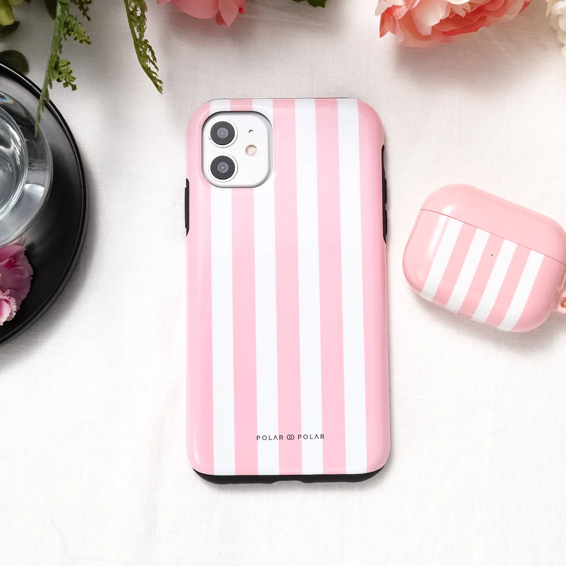 Baby Pink Stripe Custom - iPhone 12 Case