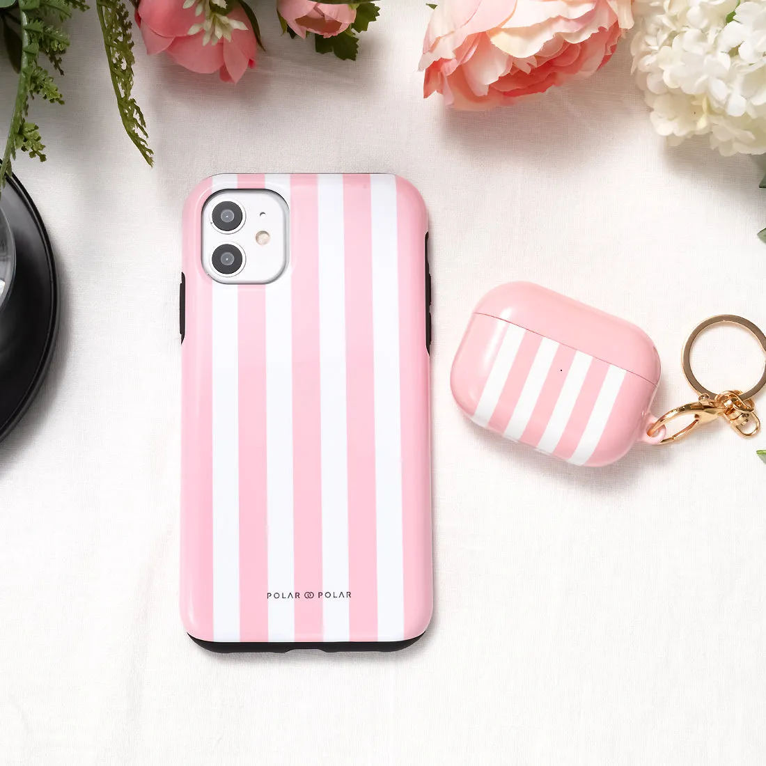 Baby Pink Stripe Custom - iPhone 12 Case