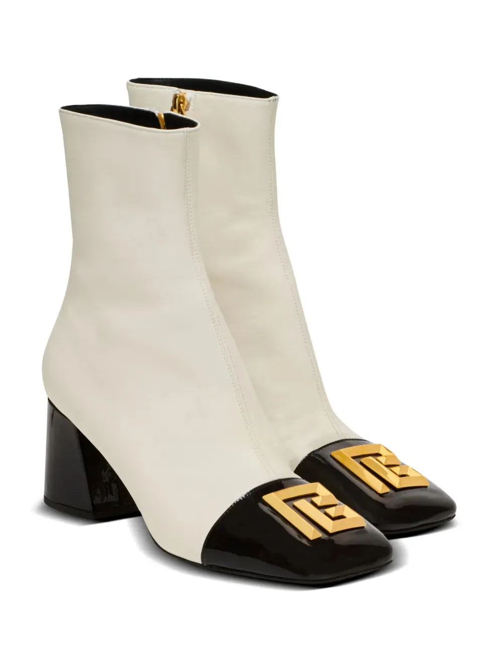 Balmain Edna 70mm two-tone ankle boots