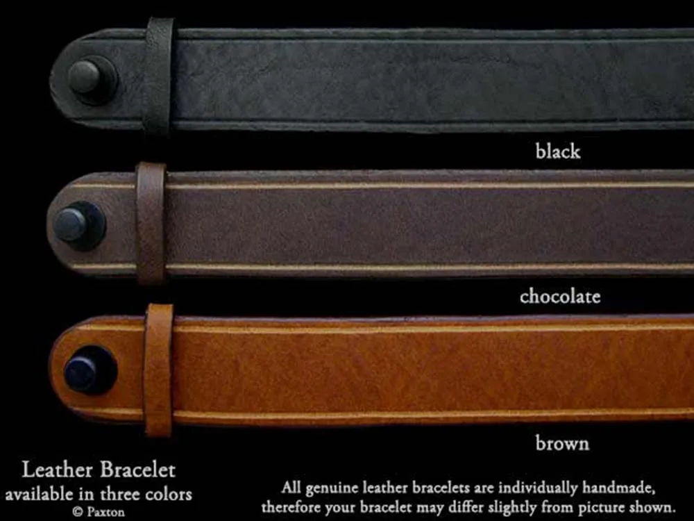 Bat Bracelet Sterling Silver on Genuine Leather