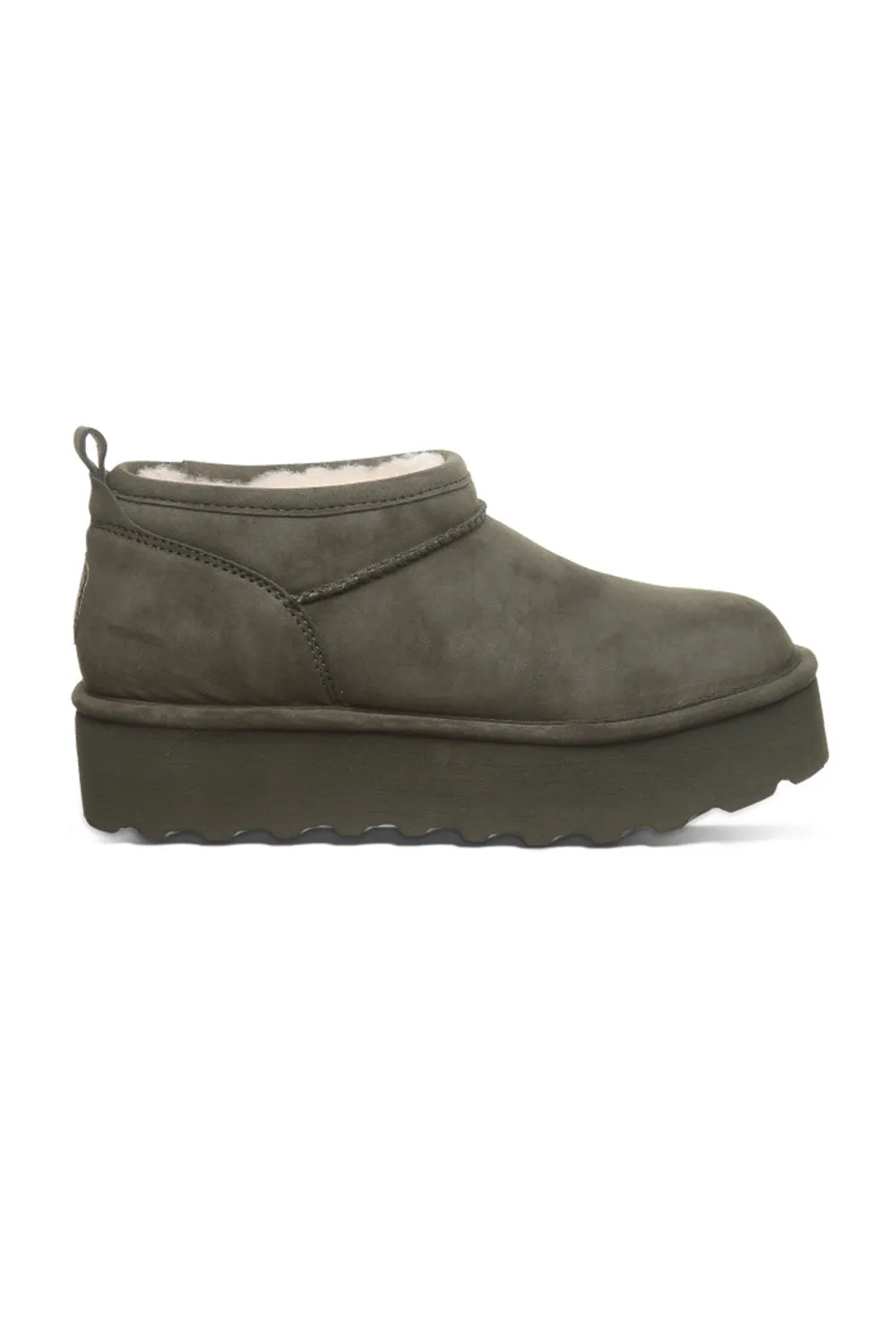 Bearpaw Retro Super Shorty Vegan Ankle Booties for Women in Algae | 3132W-422 ALGAE