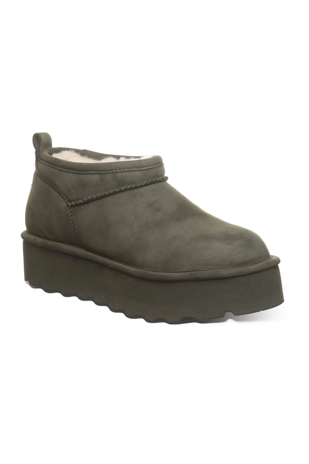 Bearpaw Retro Super Shorty Vegan Ankle Booties for Women in Algae | 3132W-422 ALGAE