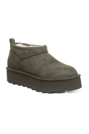 Bearpaw Retro Super Shorty Vegan Ankle Booties for Women in Algae | 3132W-422 ALGAE