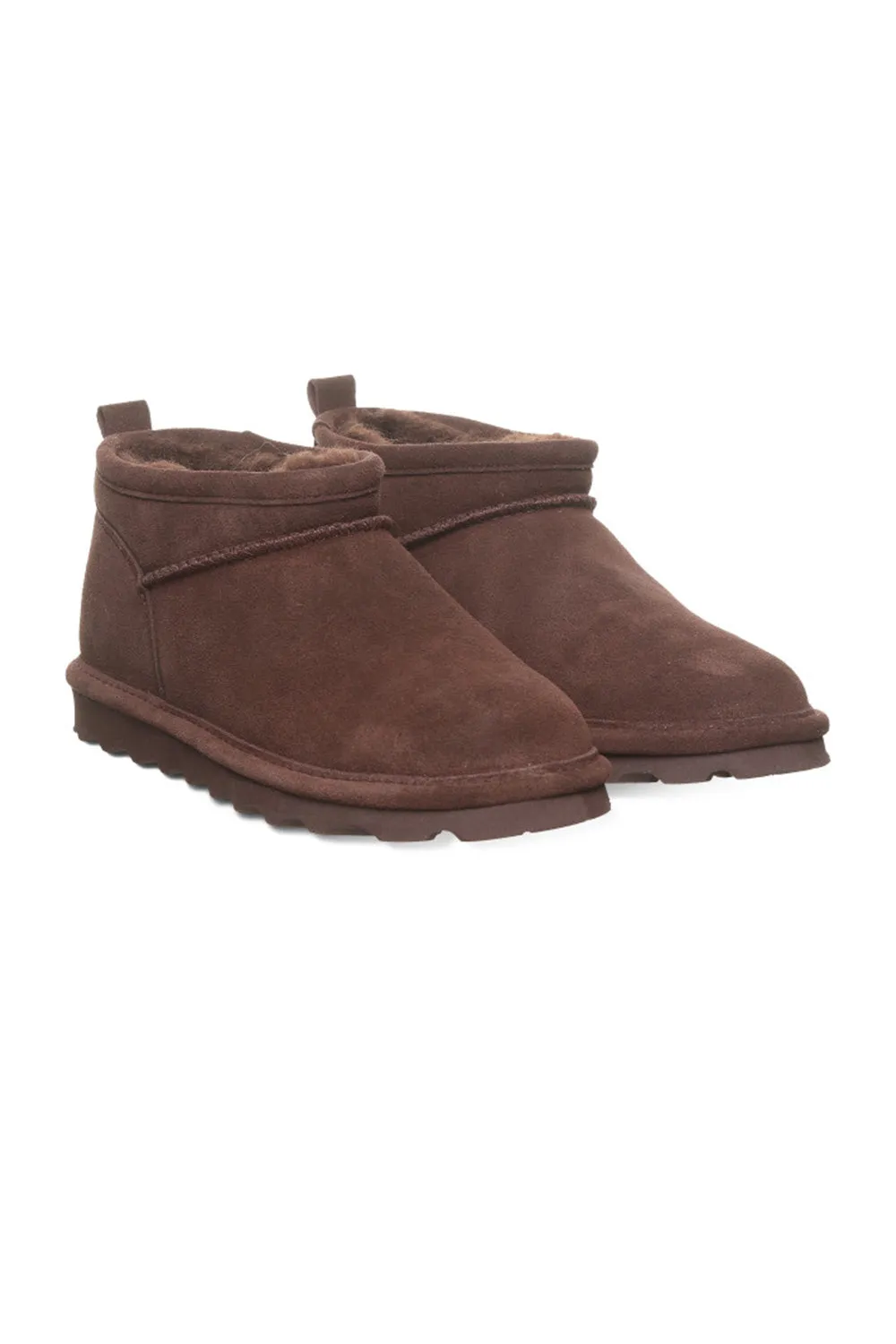 Bearpaw Super Shorty Ankle Booties for Women in Walnut | 3049W-129 WALNUT