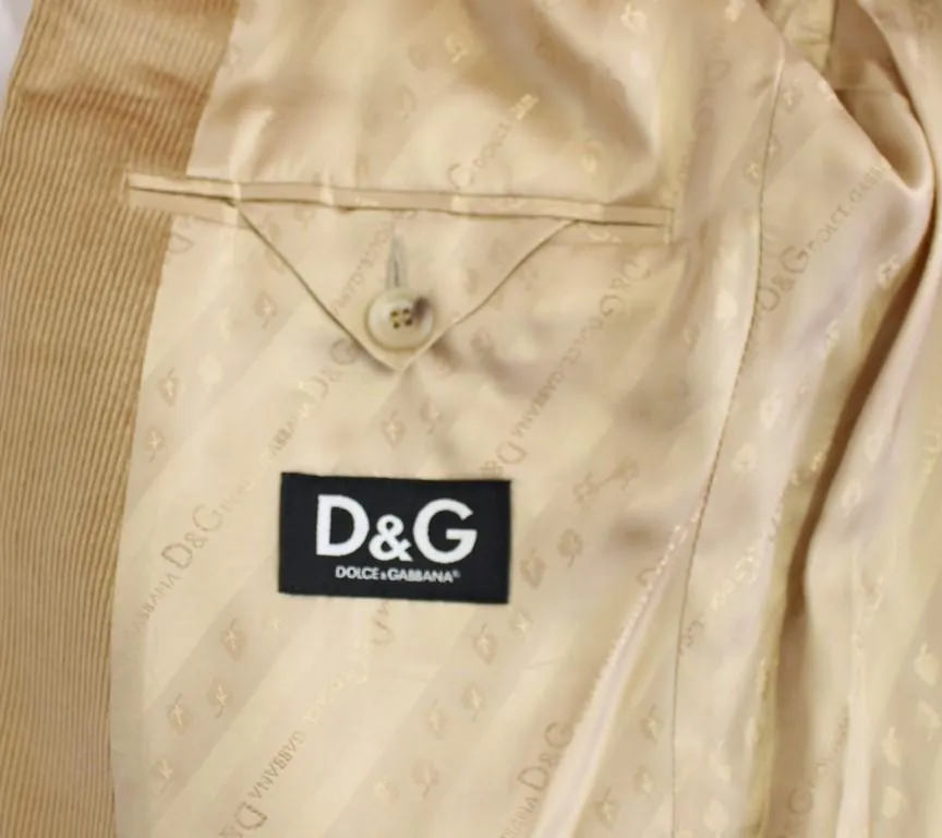 Beige manchester cotton blazer
