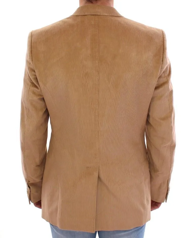 Beige manchester cotton blazer