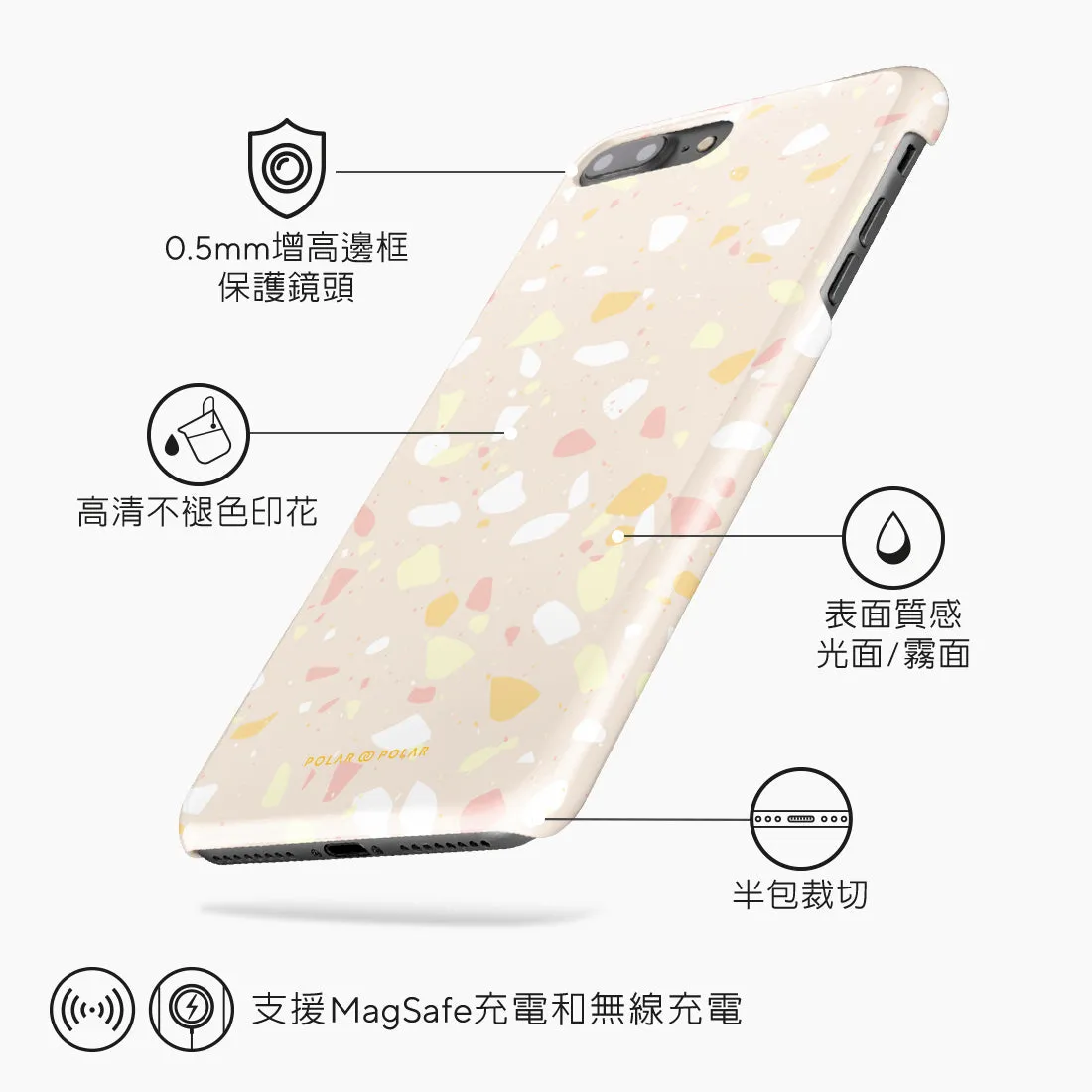 Beige Terrazzo Custom - iPhone 8 Plus/7 Plus Case