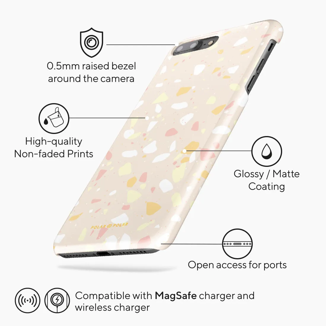 Beige Terrazzo Custom - iPhone 8 Plus/7 Plus Case