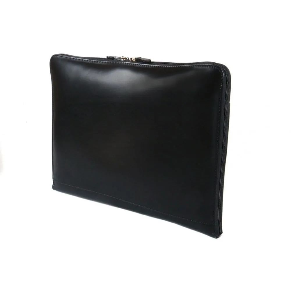Belgrave Leather A4 Document Case - Black