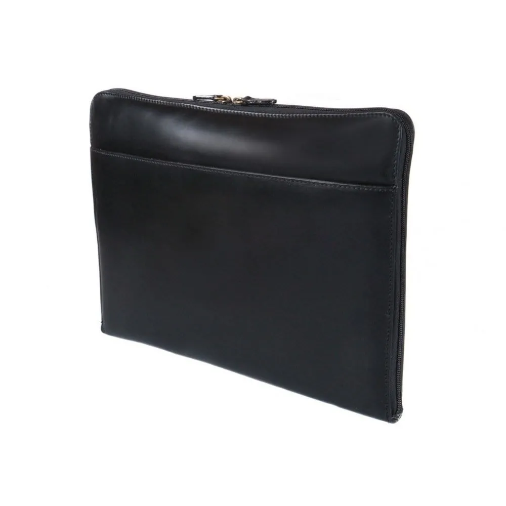 Belgrave Leather A4 Document Case - Black