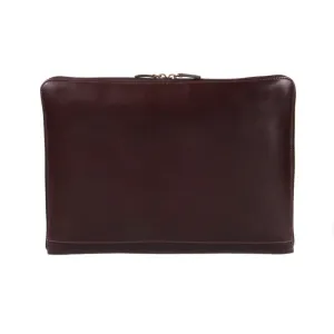 Belgrave Leather A4 Document Case - Brown