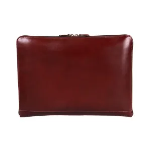 Belgrave Leather A4 Document Case - Dark Tan