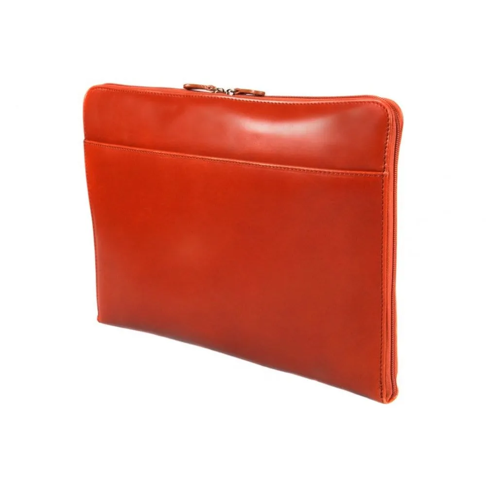 Belgrave Leather A4 Document Case - Light Tan