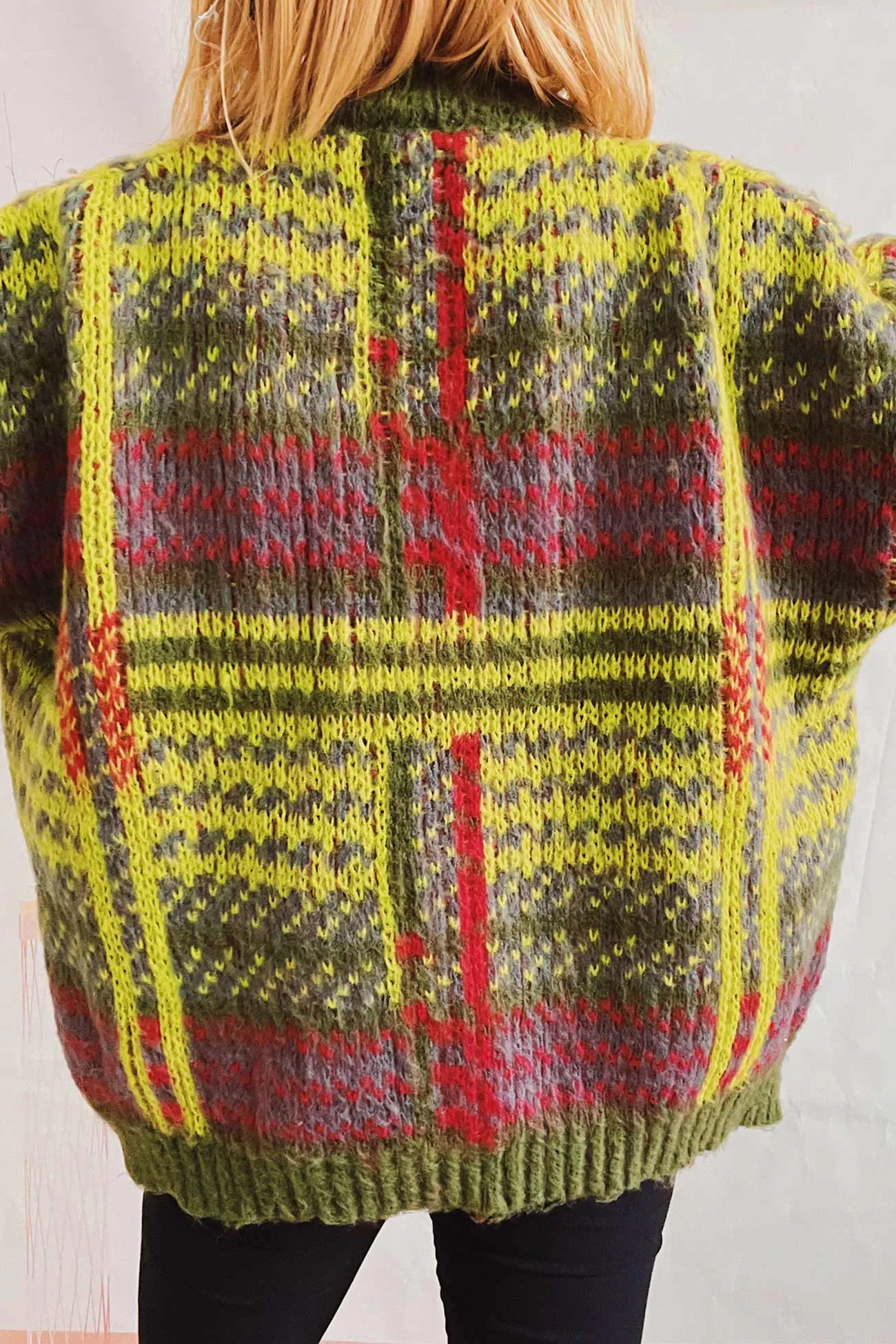 BerryBetty - Vintage Contrast Striped Cardigan