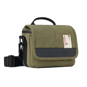 Besnfoto Mirrorless Camera Shoulder Bag, Waterproof Canvas Compact Camera Messenger Bag