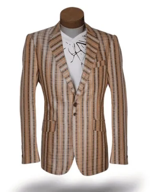 Big and Tall Blazer, Men's Fashion Sport Jacket Linea Peach